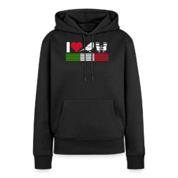 Vogelbeobachtung, Ornithologie - Frauen Premium Bio Hoodie - Schwarz - Vorne - Julia (174cm)