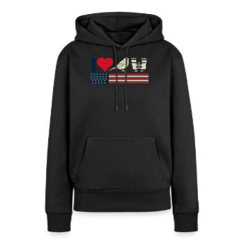 Vogelbeobachtung, Ornithologie - Frauen Premium Bio Hoodie - Schwarz - Vorne - Julia (174cm)