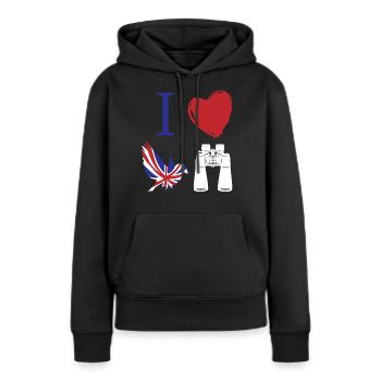 Vogelbeobachtung, Ornithologie - Frauen Premium Bio Hoodie - Schwarz - Vorne - Julia (174cm)