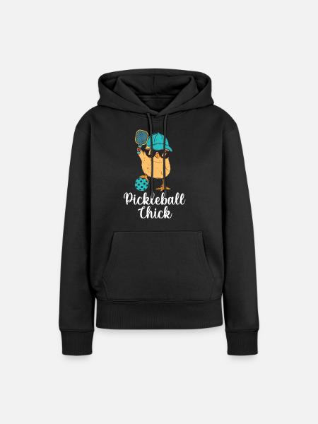 Pickleball-Chic, Pickleball-Spieler - Frauen Premium Bio Hoodie - Schwarz