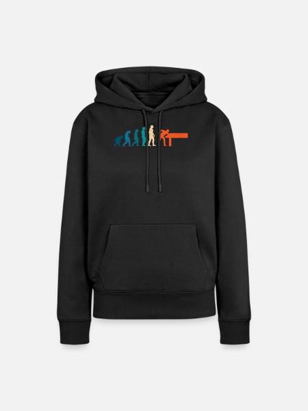 Billardentwicklung, Poolspiel, Billardspieler - Frauen Premium Bio Hoodie - Schwarz