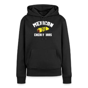 Mexikanische Energiebars, Mexikanische Tamales - Frauen Premium Bio Hoodie - Schwarz - Vorne - Julia (174cm)
