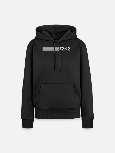 Half Marathon, Marathon, Runner - Women’s Premium Organic Hoodie - black