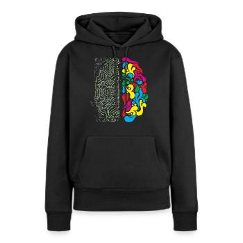Acadia-Nationalpark - Frauen Premium Bio Hoodie - Schwarz - Vorne - Julia (174cm)