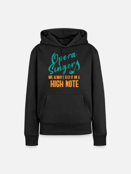 Opernsänger, Gesang, Opera - Frauen Premium Bio Hoodie - Schwarz