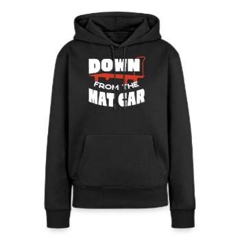 Runter Vom Mattenauto, Fitnesstrainer - Frauen Premium Bio Hoodie - Schwarz - Vorne - Julia (174cm)