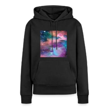 Mercure - Sweat à capuche Premium bio Femme - noir - Devant - Julia (174cm)