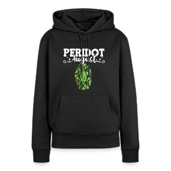 Pierres précieuses - Sweat à capuche Premium bio Femme - noir - Devant - Julia (174cm)
