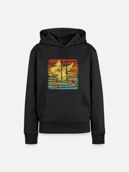 Huhn Hühner - Frauen Premium Bio Hoodie - Schwarz