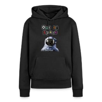 Out of Space - Travis Scott Style Astronaut - Frauen Premium Bio Hoodie - Schwarz - Vorne - Julia (174cm)