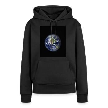 Klima - Frauen Premium Bio Hoodie - Schwarz - Vorne - Julia (174cm)
