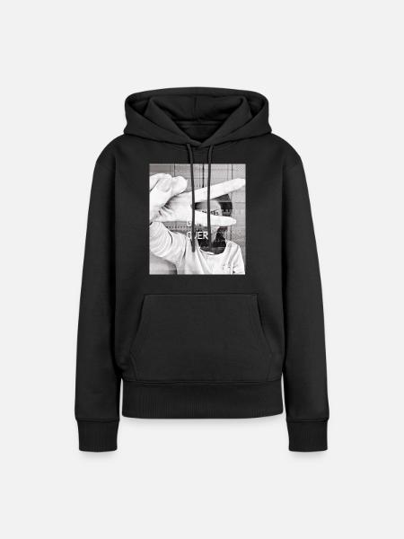 Game Over - Frauen Premium Bio Hoodie - Schwarz