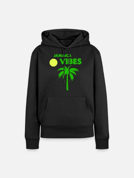 jamaica vibes - Frauen Premium Bio Hoodie - Schwarz