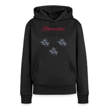 Romantic But Unavailable Hoodie – Dark Romance - Women’s Premium Organic Hoodie - black - Front - Julia (174cm)
