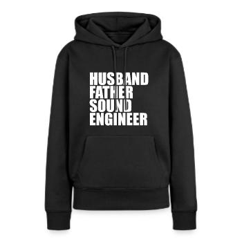 Tontechniker Sound Audio Engineer - Frauen Premium Bio Hoodie - Schwarz - Vorne - Julia (174cm)