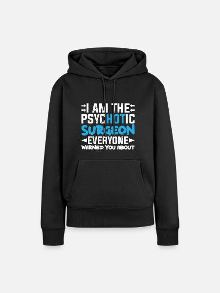 Chirurg - Frauen Premium Bio Hoodie - Schwarz