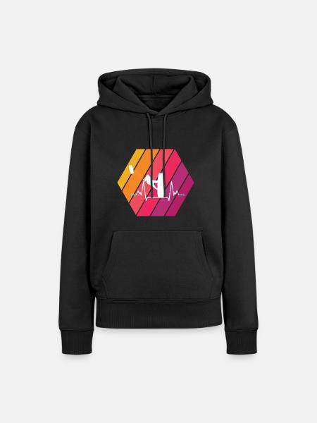 Kitesurfing - Frauen Premium Bio Hoodie - Schwarz