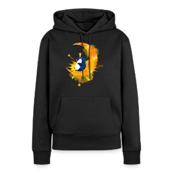 Penguin - Women’s Premium Organic Hoodie - black - Front - Julia (174cm)