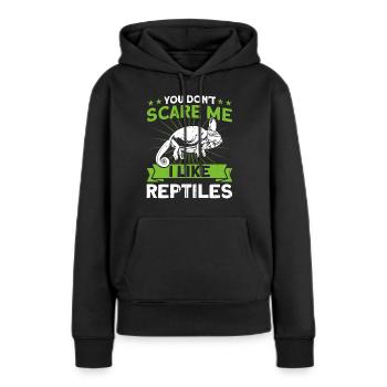 Snake Reptiles Reptiles Reptile Lovers Cadeau - Sweat à capuche Premium bio Femme - noir - Devant - Julia (174cm)