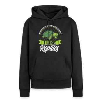 Reptile Lizards Reptile Lovers Gift - Sweat à capuche Premium bio Femme - noir - Devant - Julia (174cm)
