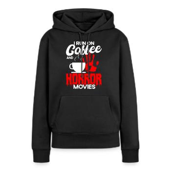 Film d’horreur Film d’horreur Film d’horreur Slasher Film Cadeau - Sweat à capuche Premium bio Femme - noir - Devant - Julia (174cm)