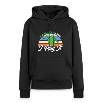 Schottische Dudelsäcke Dudelsack Dudelsäcke Gesche - Frauen Premium Bio Hoodie - Schwarz - Vorne - Julia (174cm)