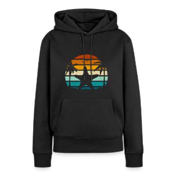 Seestern - Frauen Premium Bio Hoodie - Schwarz - Vorne - Julia (174cm)