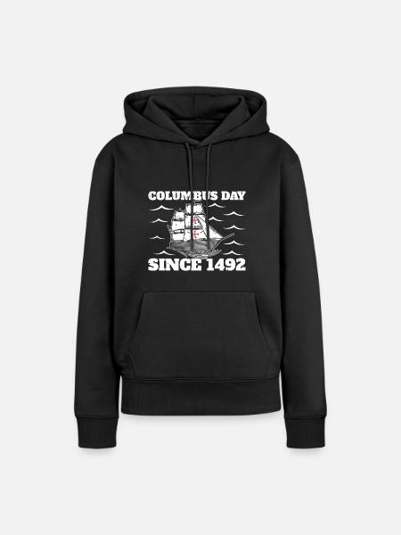 Christopher Columbus - Frauen Premium Bio Hoodie - Schwarz