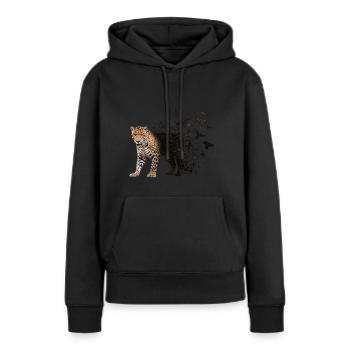 Jaguar - Sweat à capuche Premium bio Femme - noir - Devant - Julia (174cm)