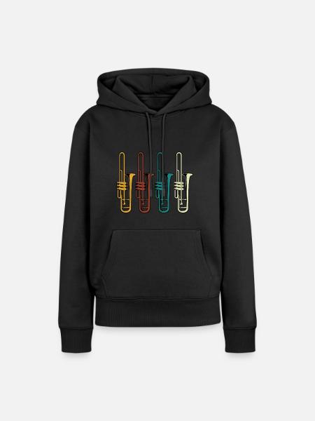 Jazz - Frauen Premium Bio Hoodie - Schwarz