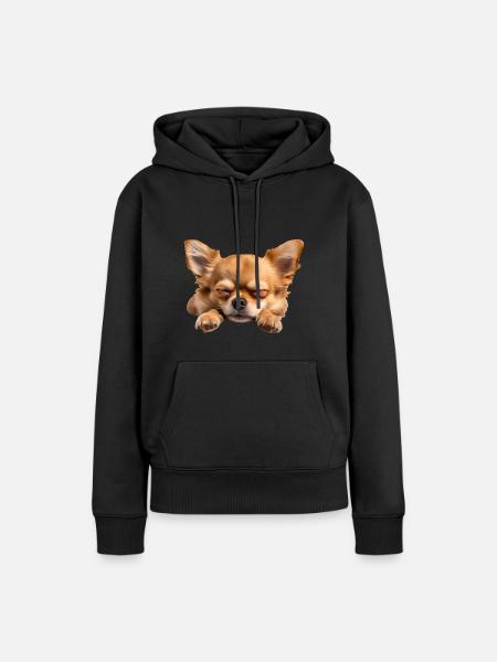 Chihuahua - Frauen Premium Bio Hoodie - Schwarz