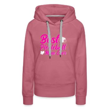 Pickleball Pickleball Jouer Paddleball Cadeau - Sweat à capuche Premium bio Femme - mauve - Devant - Isabella (175cm)