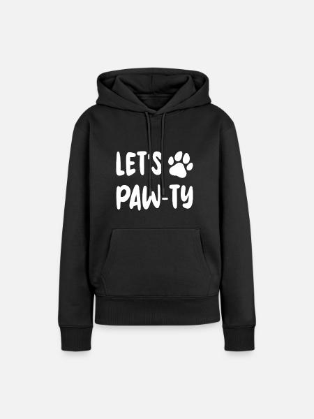 Let's PAW - TY - Frauen Premium Bio Hoodie - Schwarz