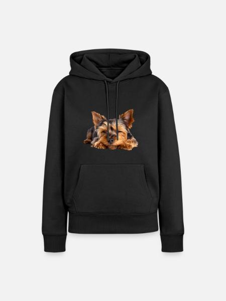 Yorkshire Terrier - Frauen Premium Bio Hoodie - Schwarz