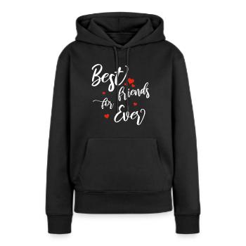 best friends for ever - Women’s Premium Organic Hoodie - black - Front - Julia (174cm)