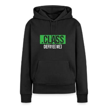 Java Developer - Frauen Premium Bio Hoodie - Schwarz - Vorne - Julia (174cm)