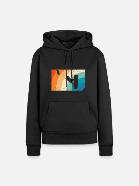 Kitesurfing - Frauen Premium Bio Hoodie - Schwarz