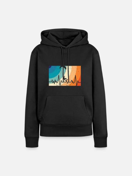 Kitesurfing - Frauen Premium Bio Hoodie - Schwarz