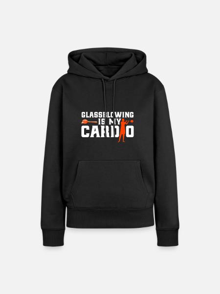 Glasblasen Glasarbeiter Glasbläserei Geschenk - Frauen Premium Bio Hoodie - Schwarz