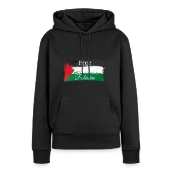 Free Palestine Palestine Peace Freedom - Women’s Premium Organic Hoodie - black - Front - Julia (174cm)