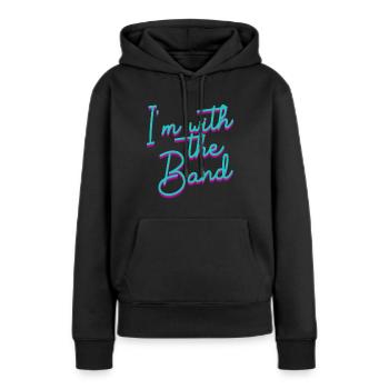 I'm With The Band Marching Football Halbzeit Percu - Frauen Premium Bio Hoodie - Schwarz - Vorne - Julia (174cm)
