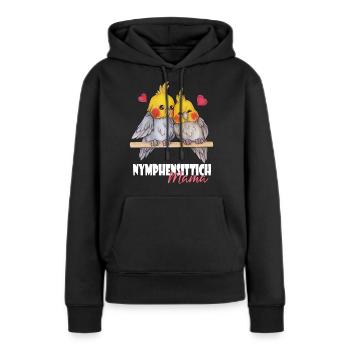 Niedlich Nymphen Geschenk Nymphensittich Mama - Frauen Premium Bio Hoodie - Schwarz - Vorne - Julia (174cm)