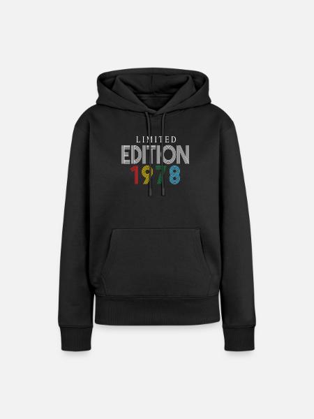 Limited Edition 1978 - Frauen Premium Bio Hoodie - Schwarz