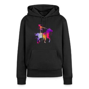 Filles Vaulting Volti - Sweat à capuche Premium bio Femme - noir - Devant - Julia (174cm)