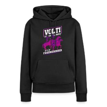 Mädchen Voltigieren Volti - Frauen Premium Bio Hoodie - Schwarz - Vorne - Julia (174cm)