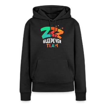 Nuitée Équipe Nuitée Sweet - Sweat à capuche Premium bio Femme - noir - Devant - Julia (174cm)