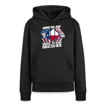 Amerikaner Bis Zur Abspaltung Von Texas Texaner - Frauen Premium Bio Hoodie - Schwarz - Vorne - Julia (174cm)