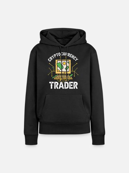Kryptowährungs Händler Crypto Trader Krypto - Frauen Premium Bio Hoodie - Schwarz
