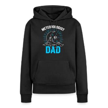 Meteorologe Papa Wettervorhersage Meteorologie - Frauen Premium Bio Hoodie - Schwarz - Vorne - Julia (174cm)