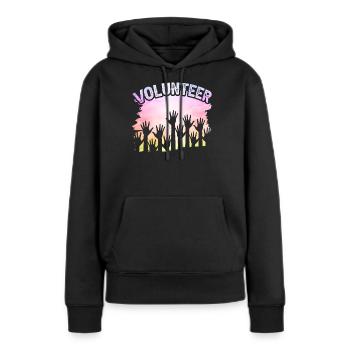 Freiwilliger Ehrenamt Ehrenamtlicher Freiwillig - Frauen Premium Bio Hoodie - Schwarz - Vorne - Julia (174cm)